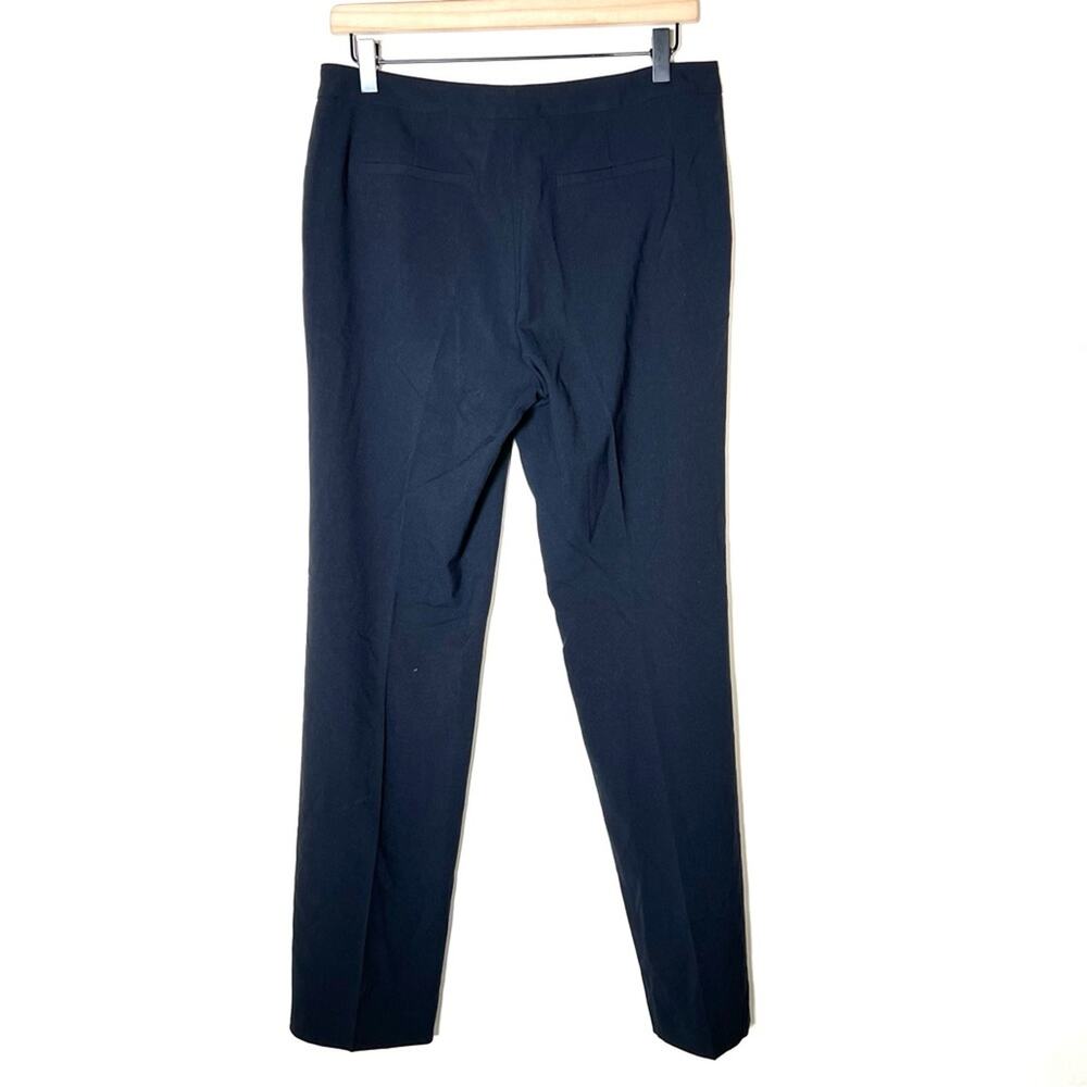 Ecru Black skinny leg elastic waist casual leggings pants size medium M B187